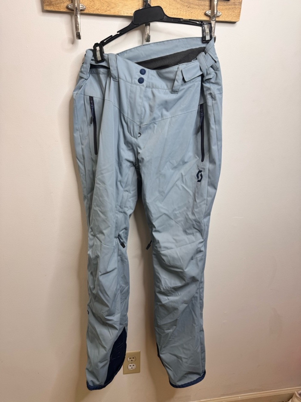 Scott Light Blue Ski Pants with Navy Trim